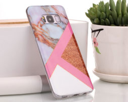 Θήκη Glitter Powder Marble Rose - Galaxy S8