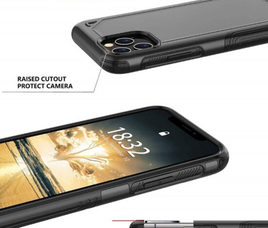 Θήκη Military Hybrid Shockproof Μαύρη - iPhone 11 PRO