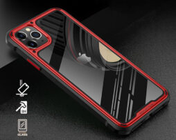 REFLECTION Drop Resistant Θήκη + 4D Tempered Glass Κόκκινη/Μαύρη - iPhone 11
