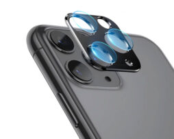 Metal Camera Lens Tempered Glass 9H Black - iPhone 11 PRO/ 11 PRO MAX