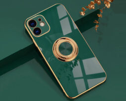 Θήκη Retro Elegance Green Forest + Holder Metallic Ring - iPhone 12