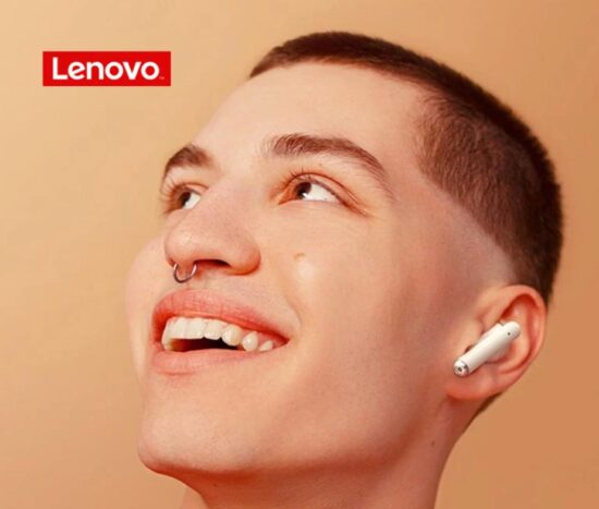 Lenovo TWS Ασύρματα Ακουστικά LP1 LivePods White/Black