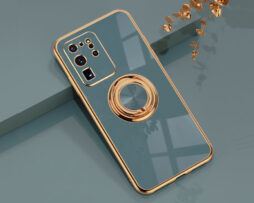 Θήκη Retro Elegance Grey + Holder Metallic Ring - Samsung Galaxy S20 ULTRA