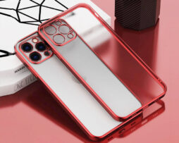 "Look 13 Matte" Electroplate Θήκη Κόκκινη + 9H Tempered Glass - iPhone 13 PRO MAX