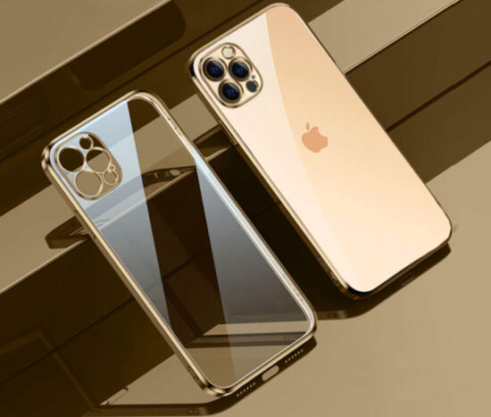 "Look 13 " Electroplate Θήκη Χρυσή + 9H Tempered Glass - iPhone 13