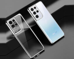 "Look 21" Electroplate Θήκη Ασημί + 9H Tempered Glass - Samsung Galaxy S21 ULTRA