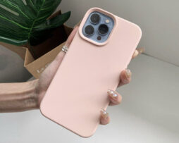 Θήκη Silk-Touch Pink Sad + 9H Tempered Glass - iPhone 14