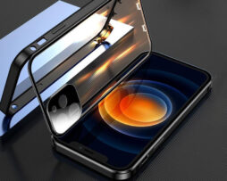 Θήκη 360° Μαγνητική Μαύρη με Κούμπωμα Ασφαλείας - iPhone 12